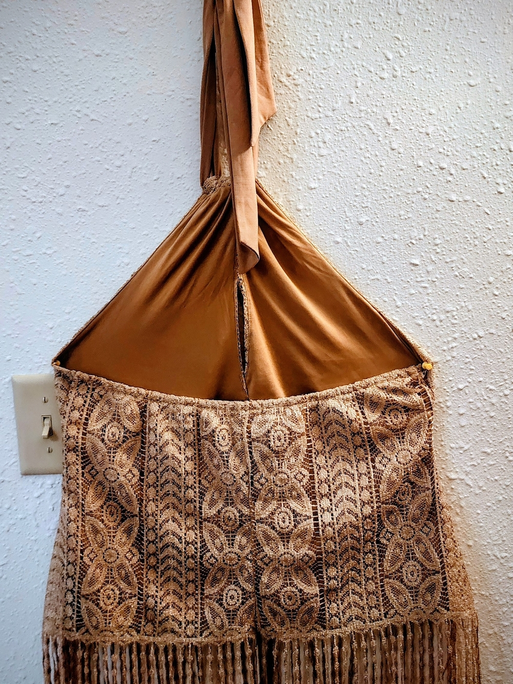 XL NWOT Beautiful Venus Fringed Halter Top - Picture 5 of 8